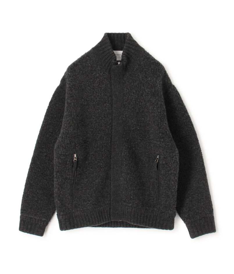 【WEB先行予約】TOMORROWLAND tricot ウールカシミヤ パイルフリースジップカーディガン