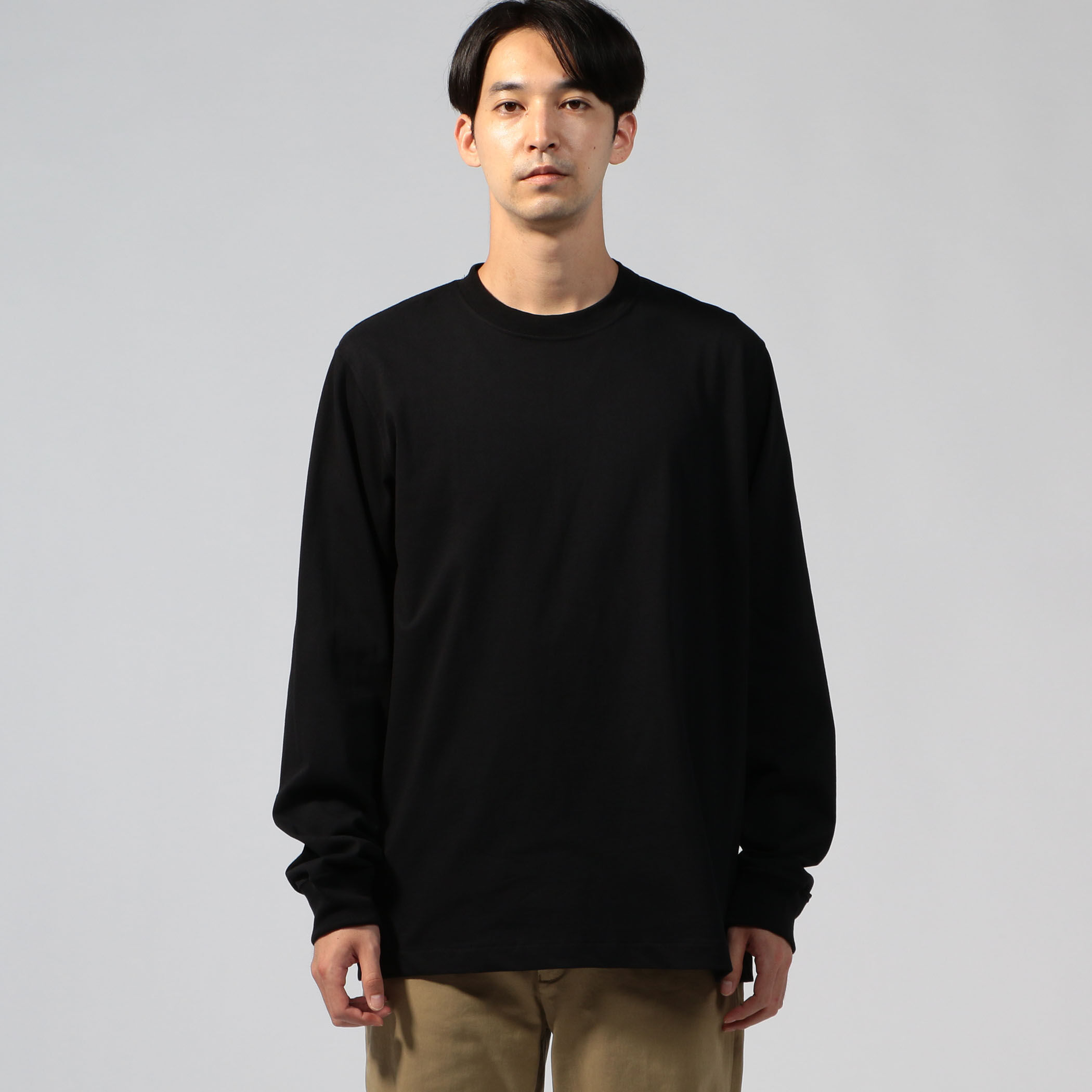 fitfor BASIC LONG SLEEVE TEE コットン クルーネックロングスリーブ