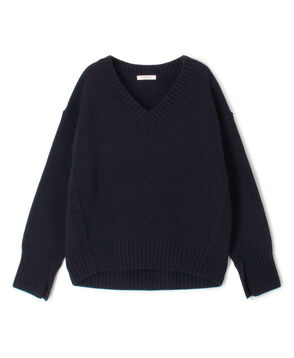 ラムカシミヤ Vネックプルオーバー