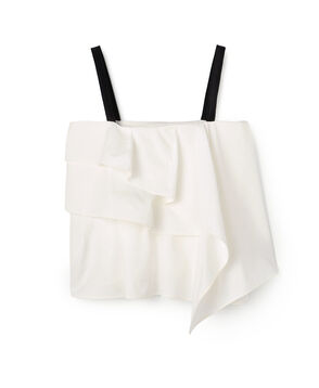 コットンタイプライター ティアードトップ