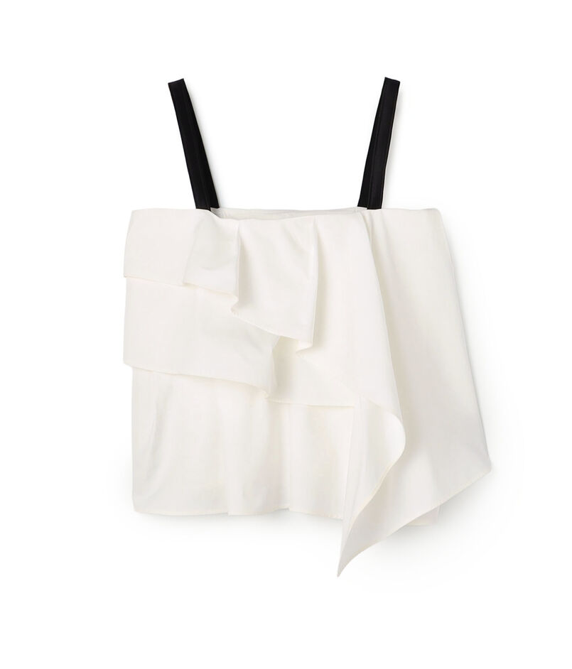 コットンタイプライター ティアードトップ