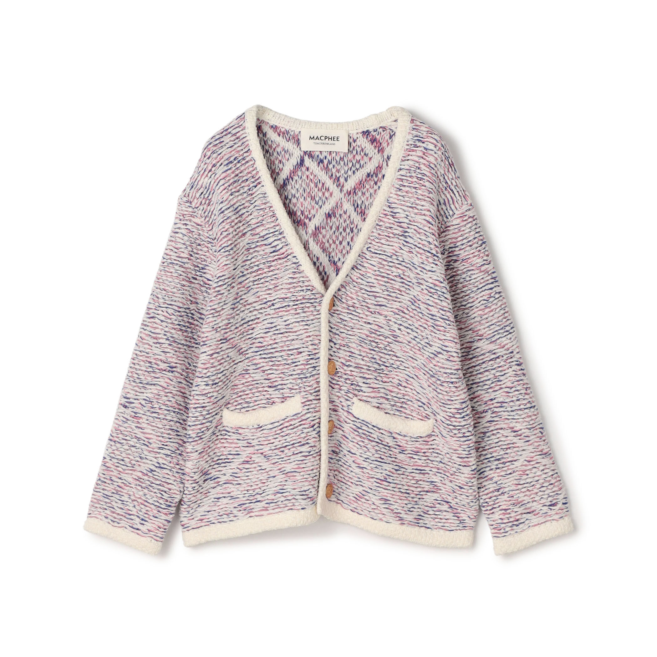 スレッドジャカード Vネックカーディガン｜トゥモローランド 公式通販