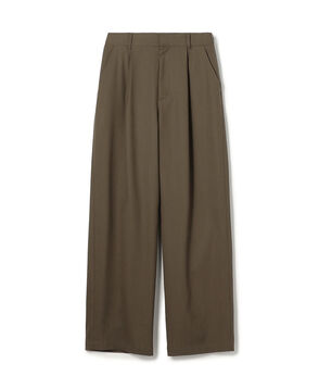クレープウールストレッチ ストレートパンツ
