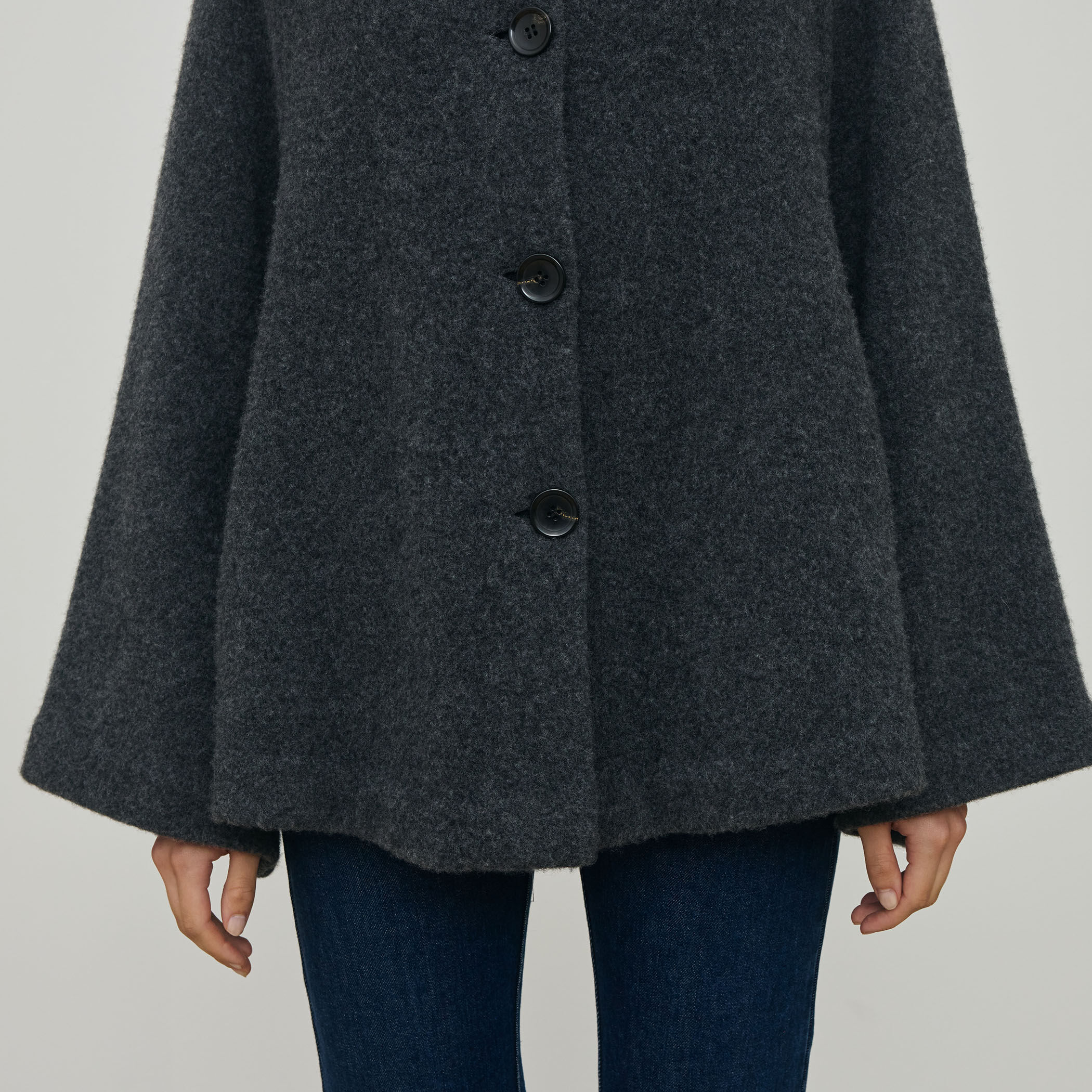 ライトウールニット ステンカラーコート｜トゥモローランド 公式通販