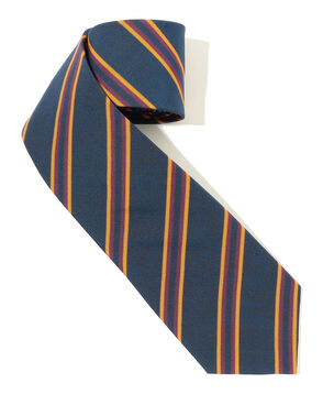 Atkinsons アイリッシュポプリン レジメンタルストライプネクタイ