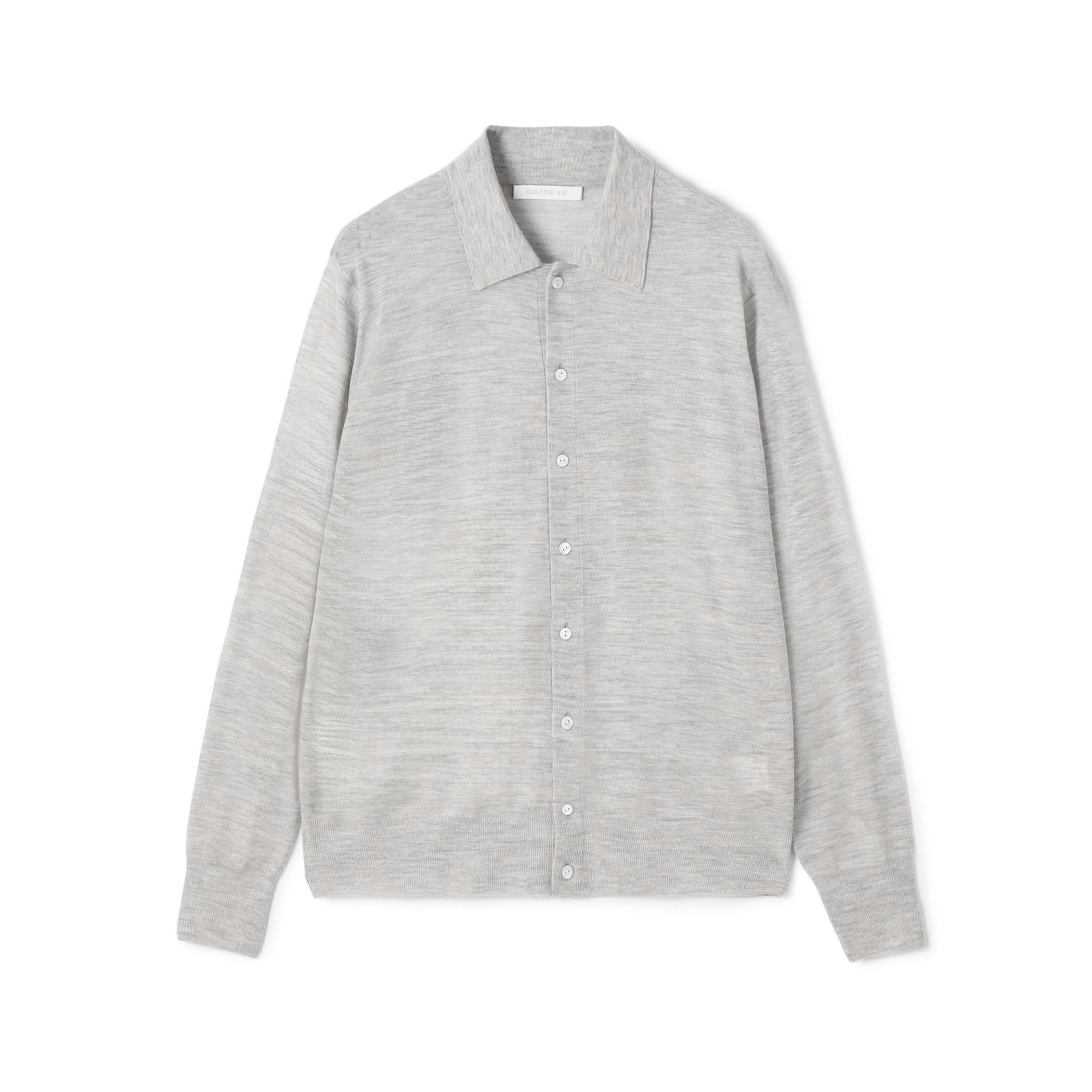 ウーステッドカシミヤ ポロカラーカーディガン｜トゥモローランド 公式通販