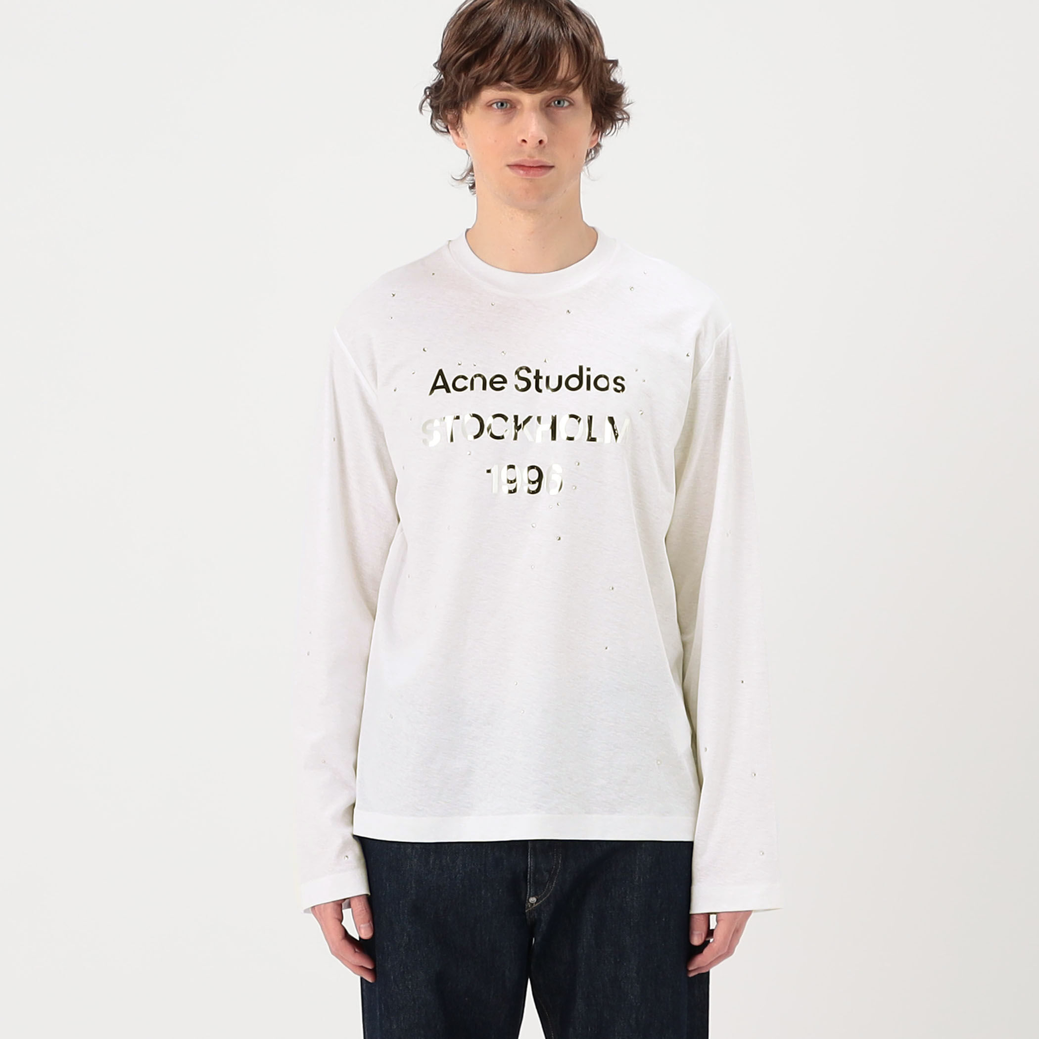 Acne Studios ラインストーン ロゴTシャツ｜トゥモローランド 公式サイト