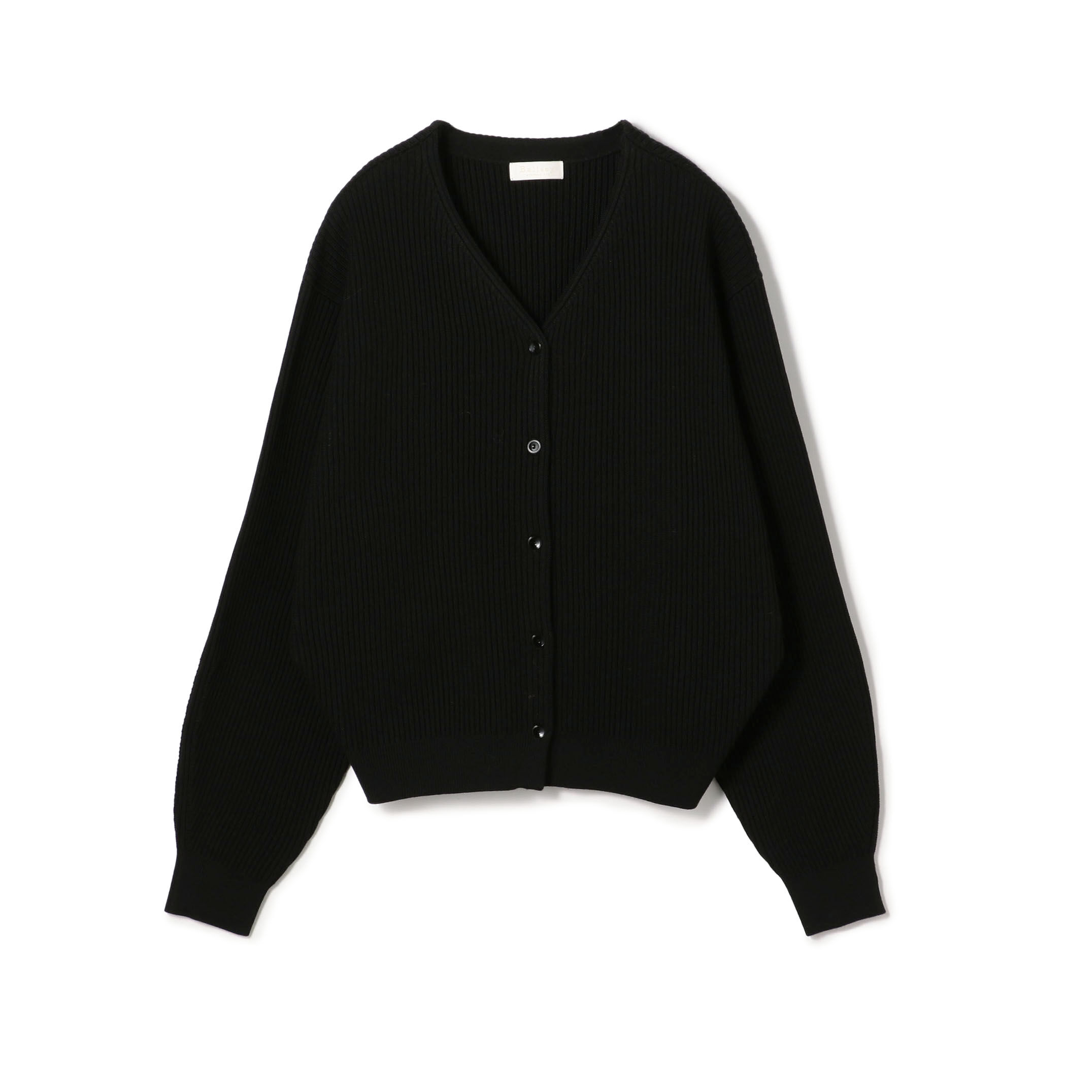 リンクスリブ Vネックカーディガン｜トゥモローランド 公式通販