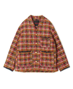 CABaN ループツイード ノーカラージャケット