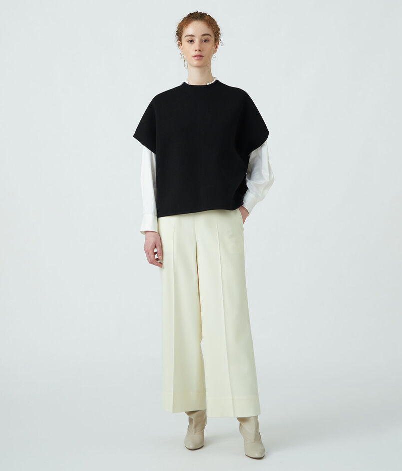 ウールポリエステルパールコンビ ショートケープ｜トゥモローランド  