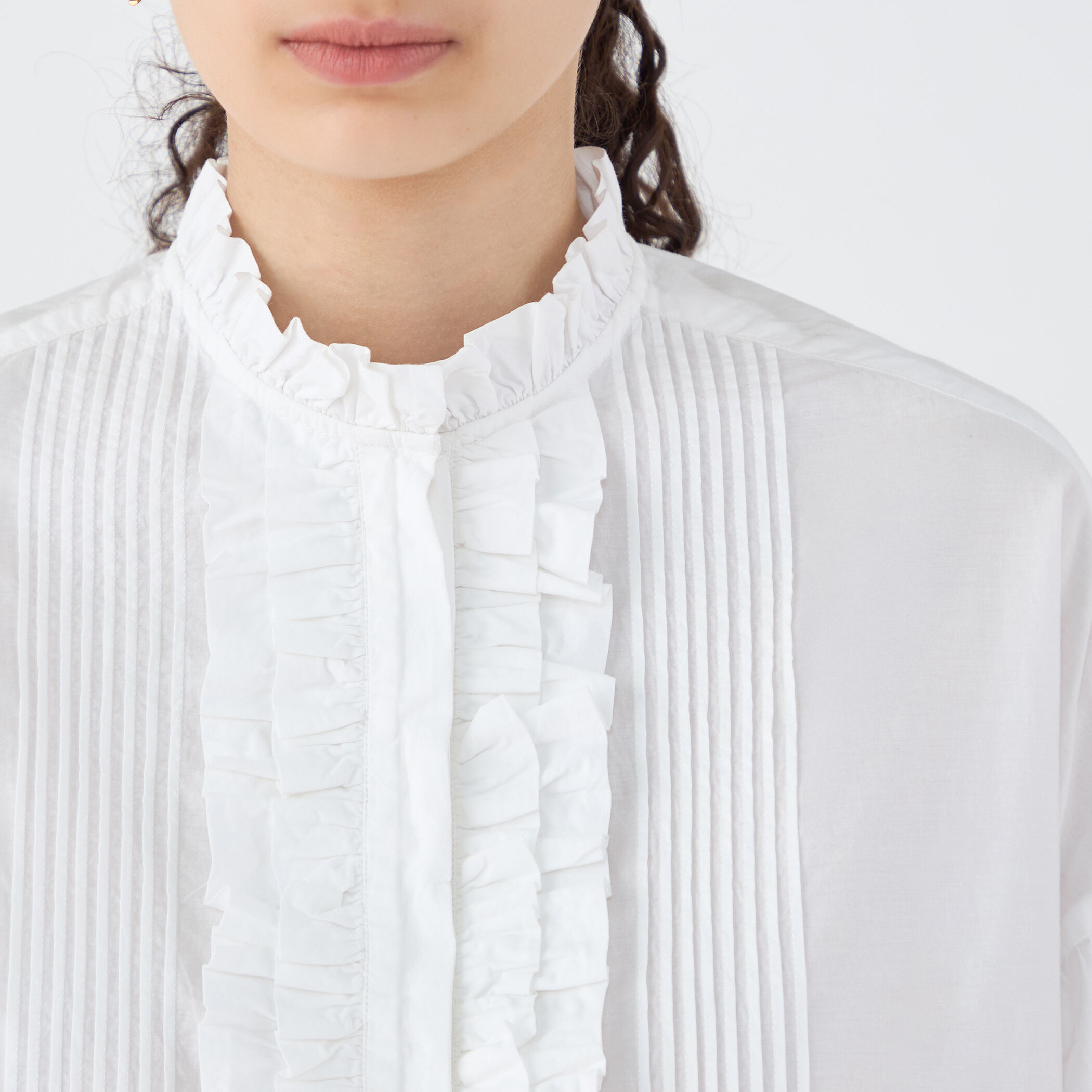 別注】ne Quittez pas BLACK FRILL COLLAR シャツ