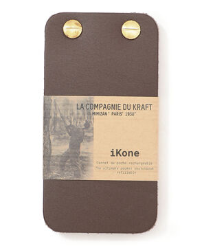 La Compagnie du Kraft iKone Leather notepad