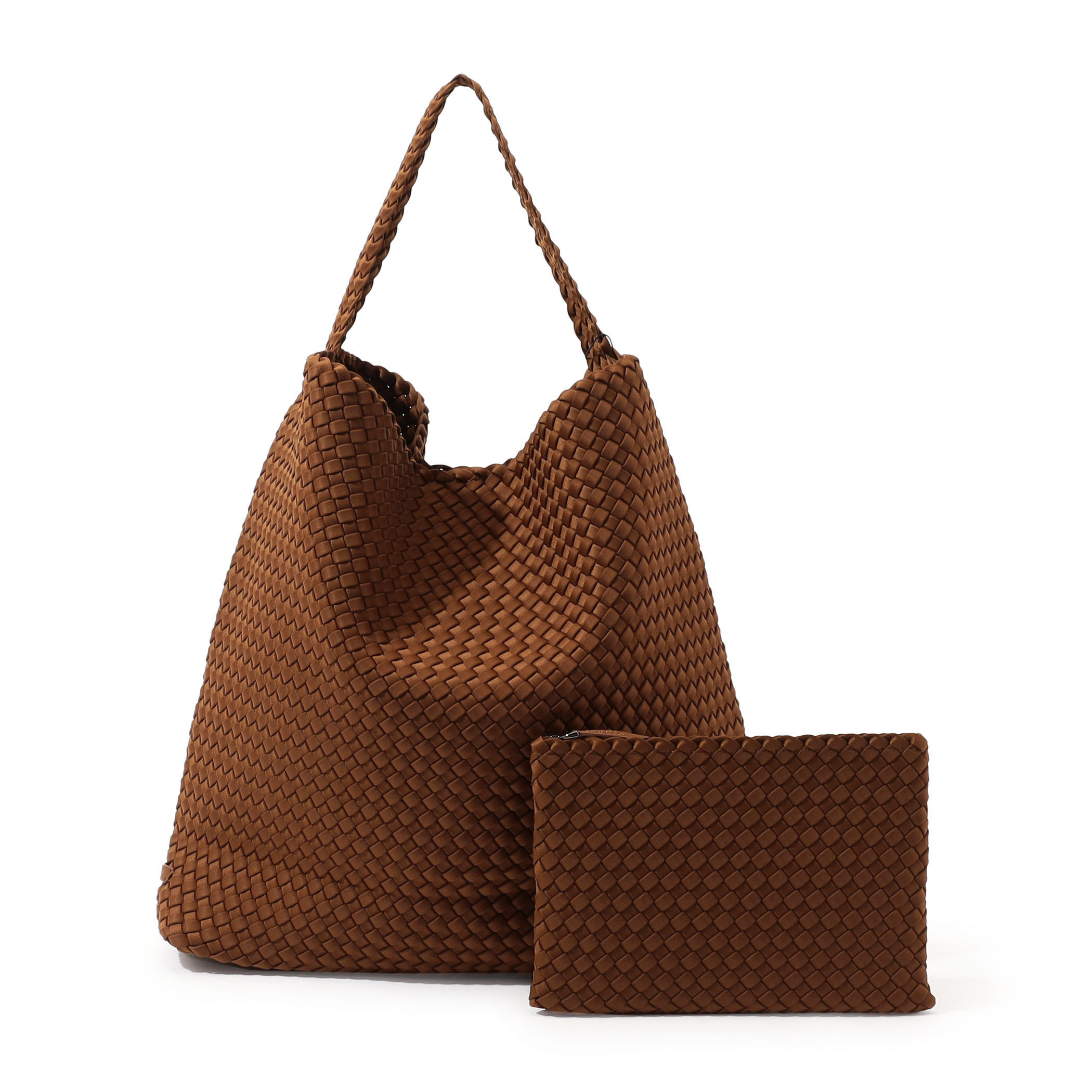 【Naghedi】Nomad ブラウン ラージ ホーボー ショルダーバッグ 送料関税込み◇NAGHEDI Nomad Hoboショルダーバッグ ラージ