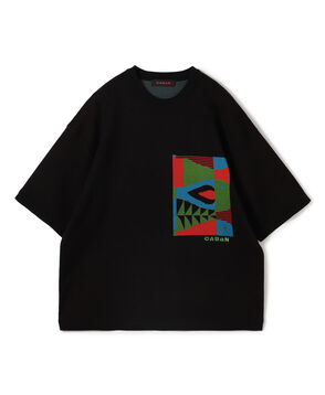 CABaN フィッシュジャカード ハーフスリーブプルオーバー