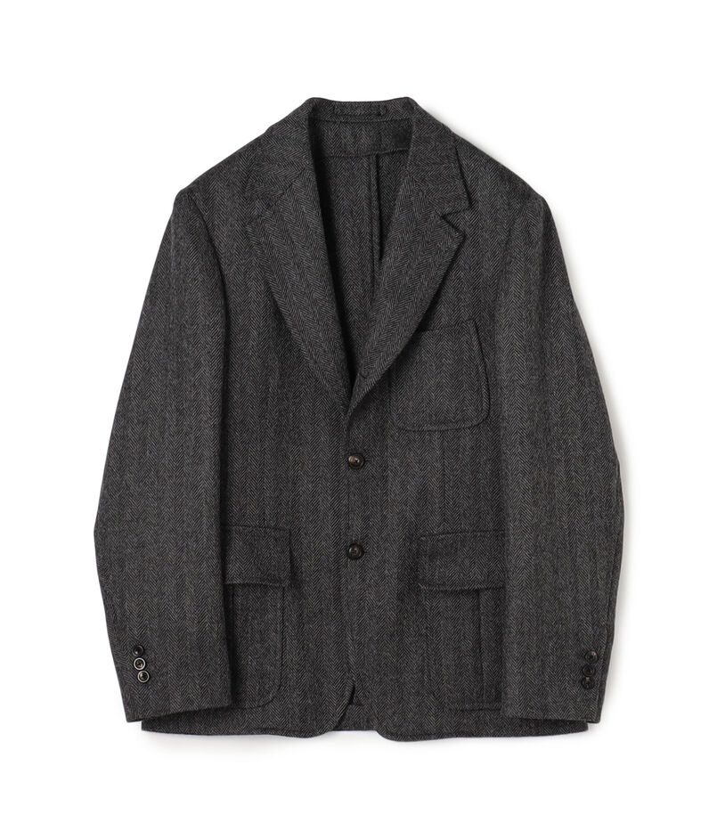 ベビーアルパカツイード ハンティングジャケット DORMEUIL