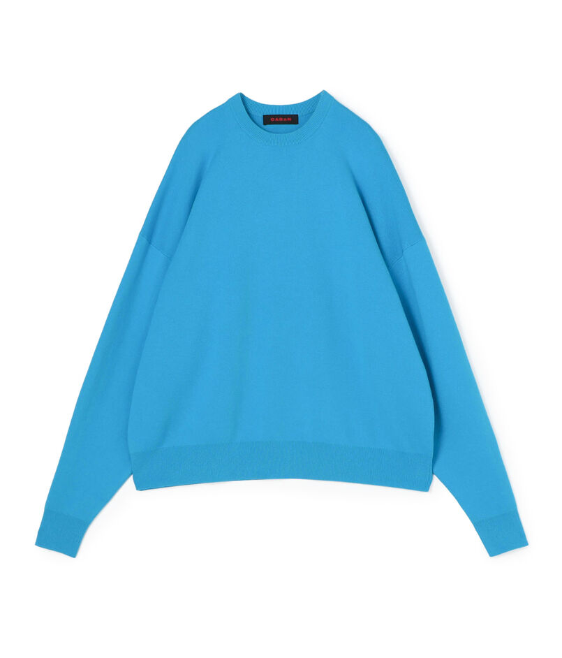 コットンカシミヤ クルーネックプルオーバー