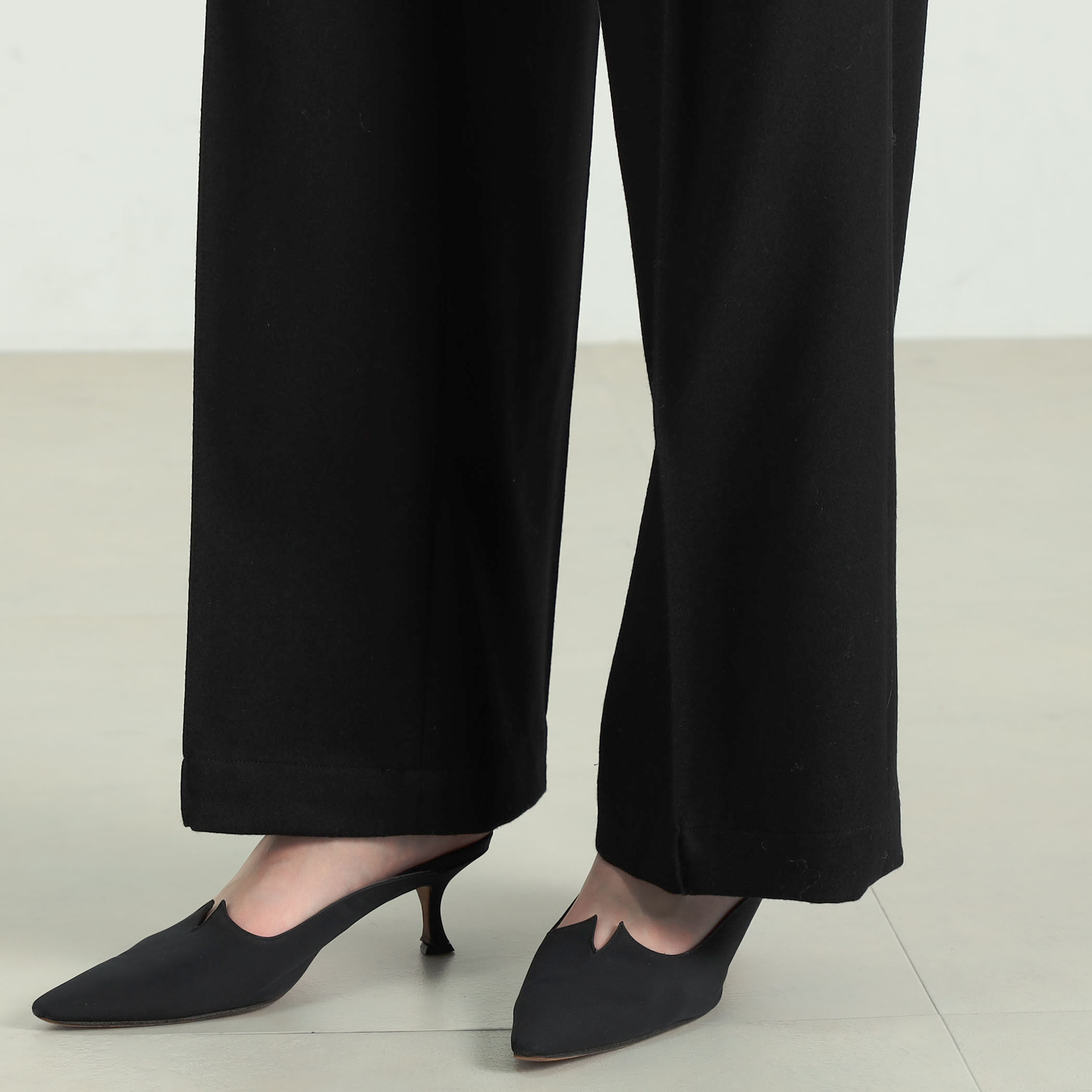 【美品】BACCA ブラック ワイドパンツ 楽天市場】BACCA バッカ パンツ ワイドパンツ ブラック系 36(9号