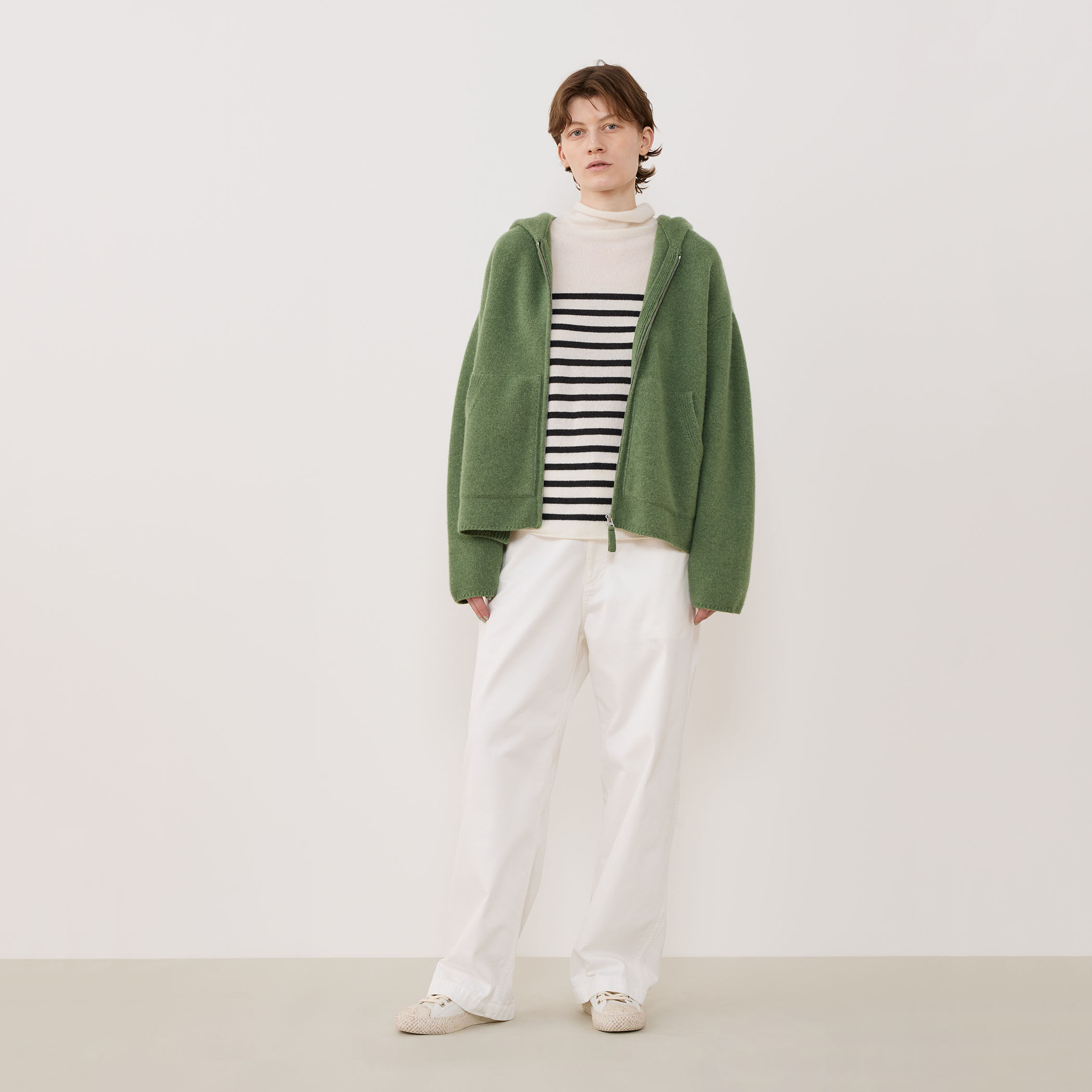 オーストラリアンラムズウール ジップアップブルゾン