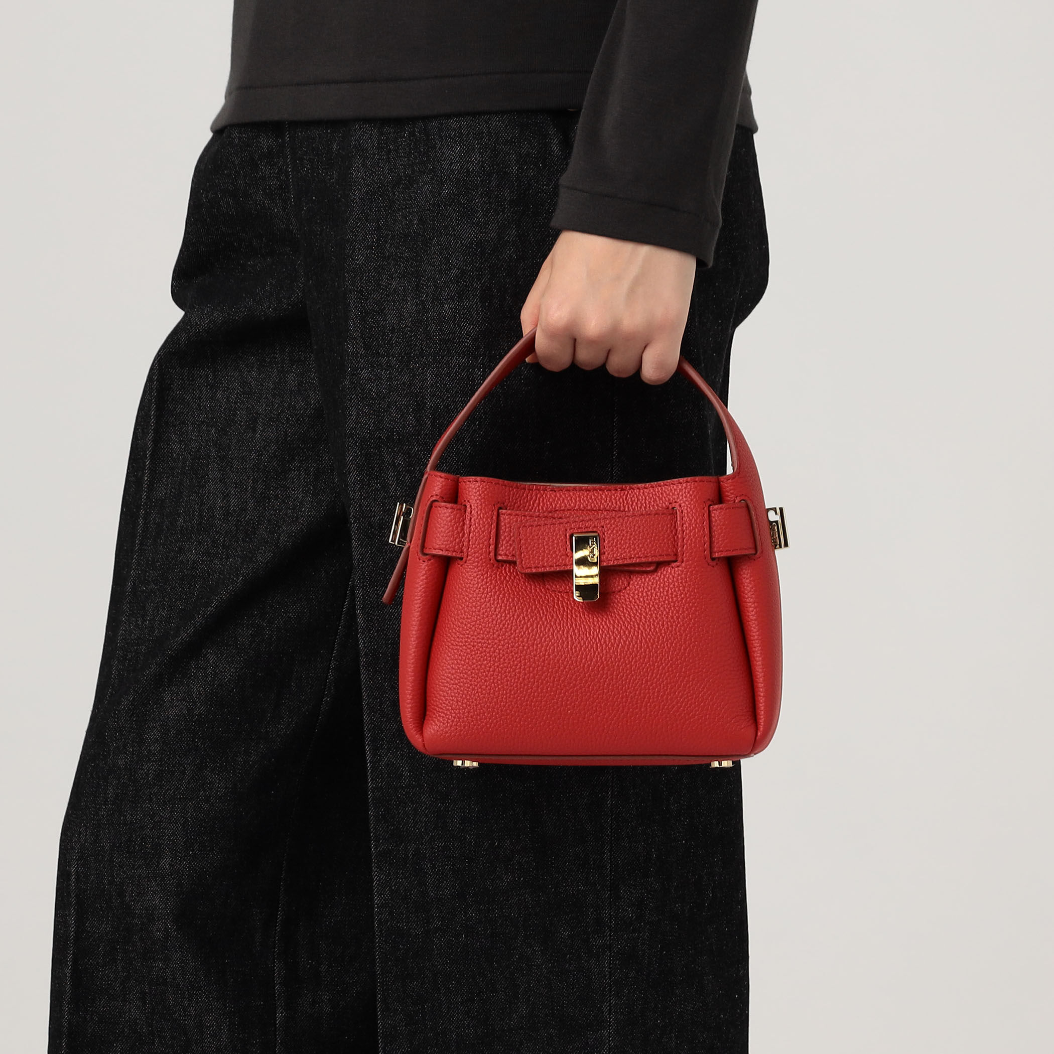 PUNTI. MIRROR ショルダーバッグ ブラック Demi-Luxe BEAMS（デミルクス ビームス）【WEB限定】PUNTI