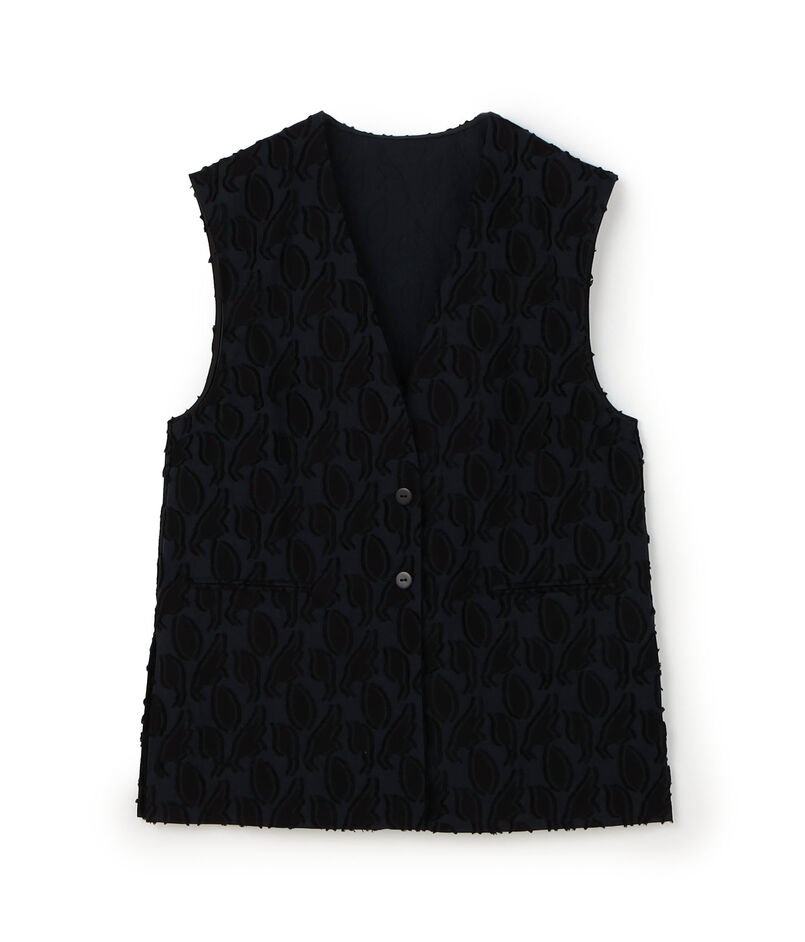 シャイニーカットジャカード Vカラージレ