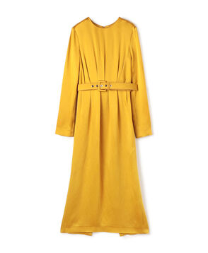 ROCHAS ロングスリーブミディドレス