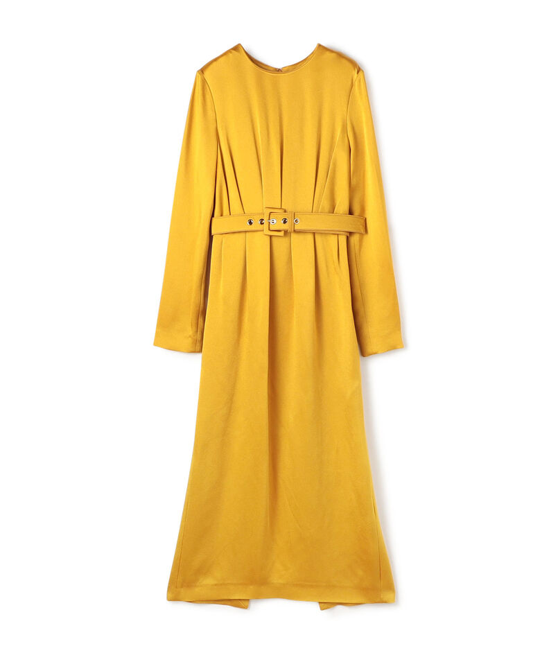 ROCHAS ロングスリーブミディドレス