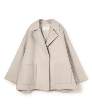 プレミアムウールリバー オープンカラーショートコート