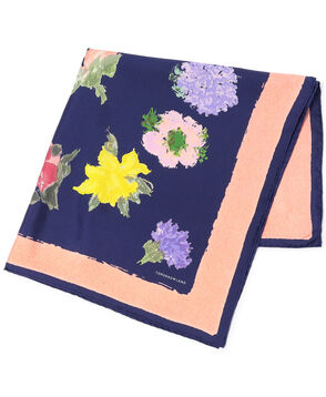 Atelier TOMORROWLAND PAINT FLOWER シルクスカーフ