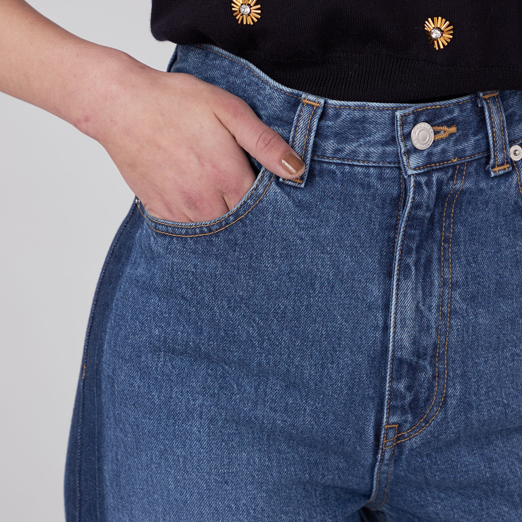 コットンデニム ストレートパンツ｜トゥモローランド 公式通販