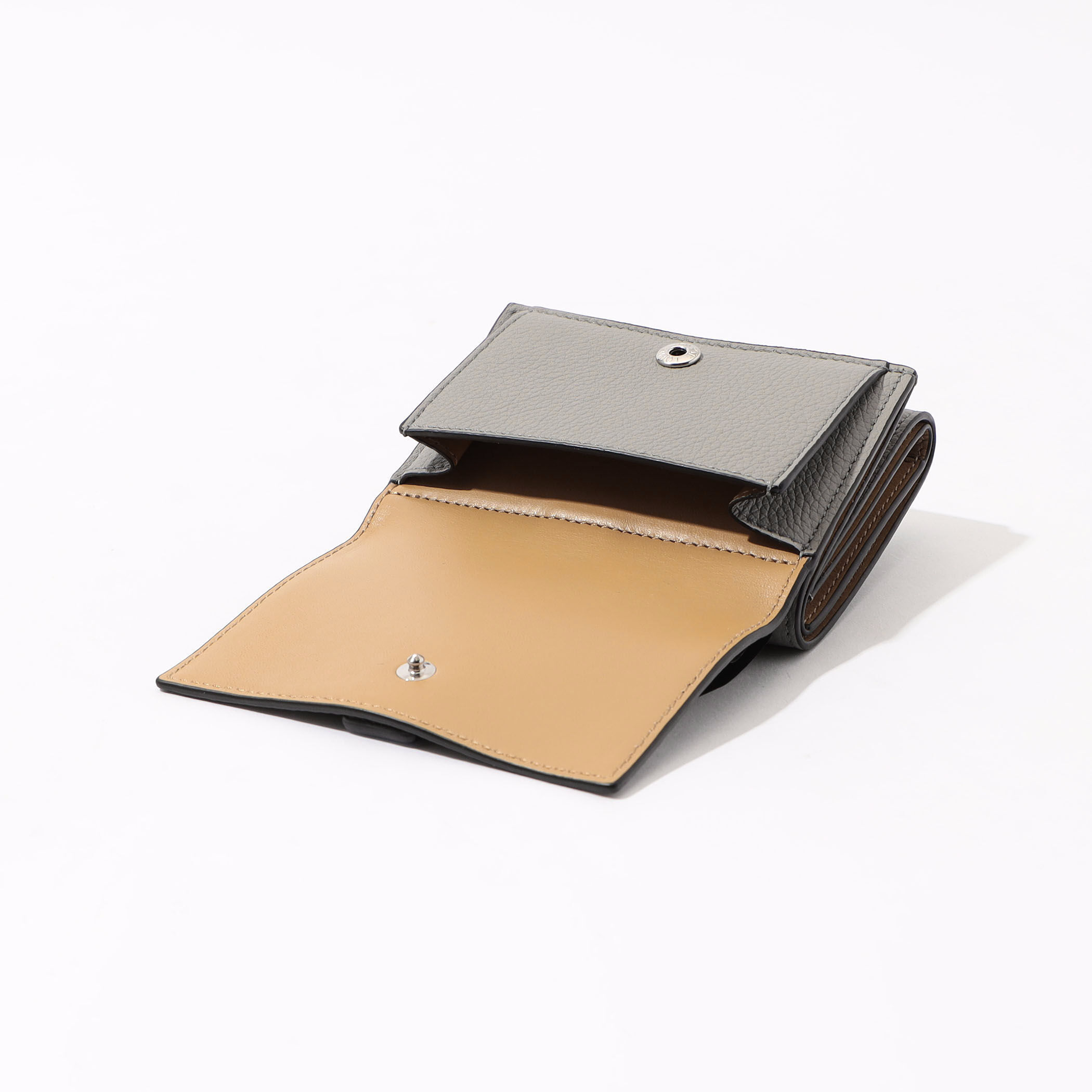 Loewe トライフォールドウォレット トライフォールド ウォレット（サテンカーフ） グレー - LOEWE