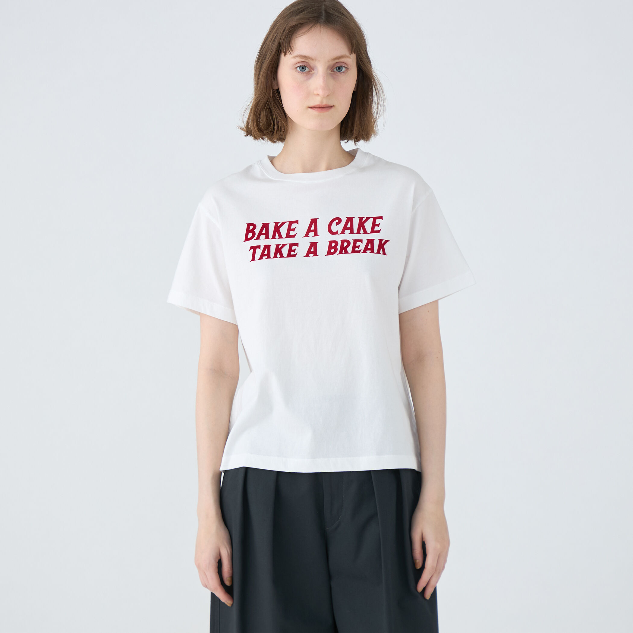 【MACPHEE】コットンプリント Tシャツ セール】コットンプリント Tシャツ（Tシャツ/カットソー