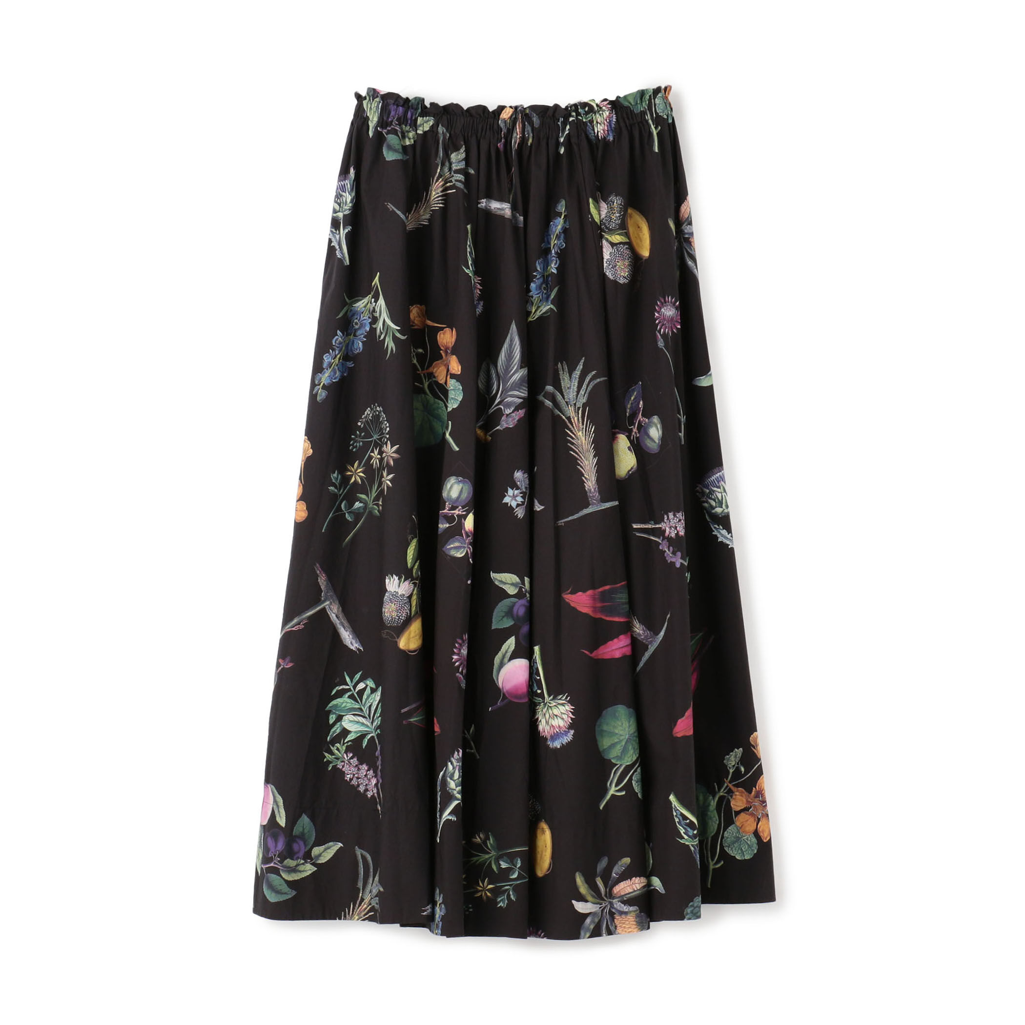 tomorrowland CABaNボタニカル柄コットン　ロングスカート □CABaN NEW BOTANICAL コットン ロングスカート