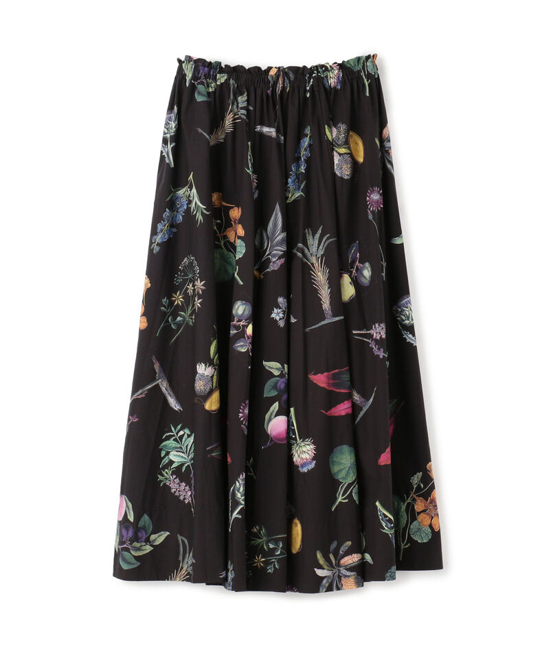 ■CABaN NEW BOTANICAL コットン ロングスカート