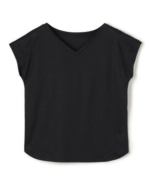 【WEB先行予約】シルキーコンパクトジャージー Vネックプルオーバー