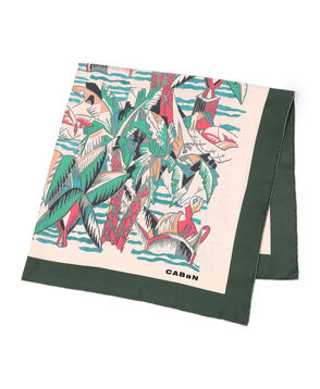 Beach シルクプリントスカーフ