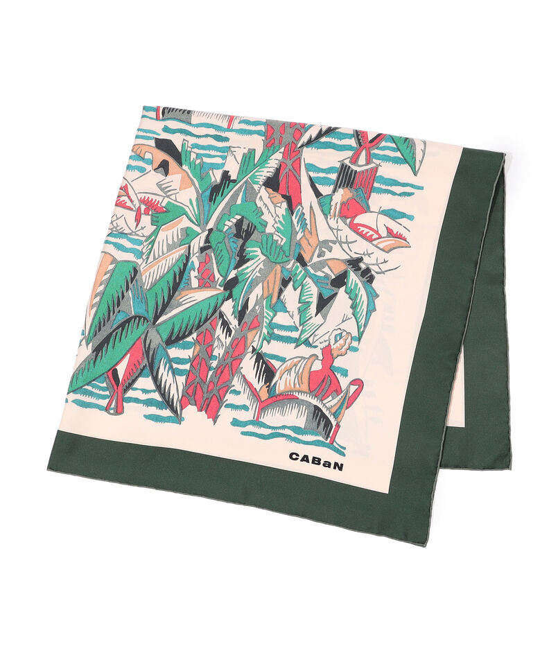 Beach シルクプリントスカーフ