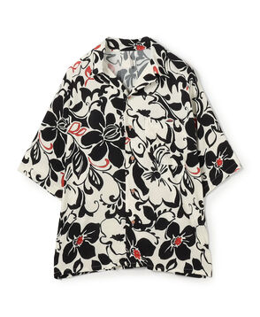 【別注】m's braque レーヨンオープンカラー ハーフスリーブシャツ