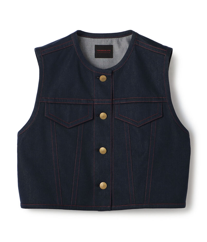 ソワデニム ショートジレ