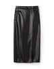 レザーライククロス ラップマキシスカート