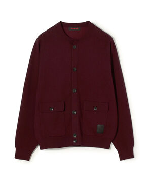 コットンカシミヤ フラップポケットニットブルゾン