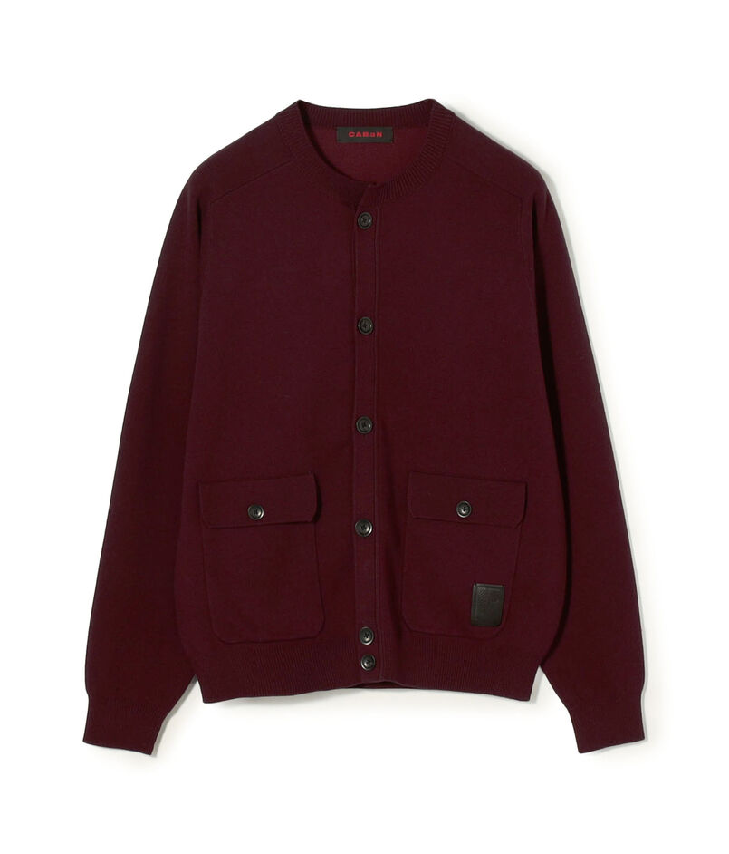コットンカシミヤ フラップポケットニットブルゾン