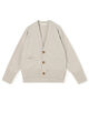 ■NZ LAMB 9G Vネックカーディガン