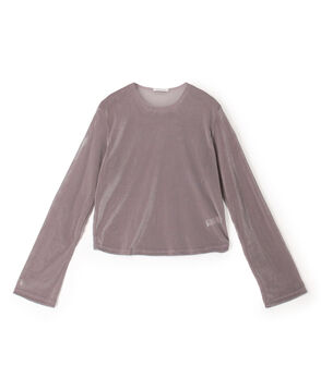 SIMONE WILD MESH VELVET EASY LS メッシュベルベット ロングスリーブTシャツ