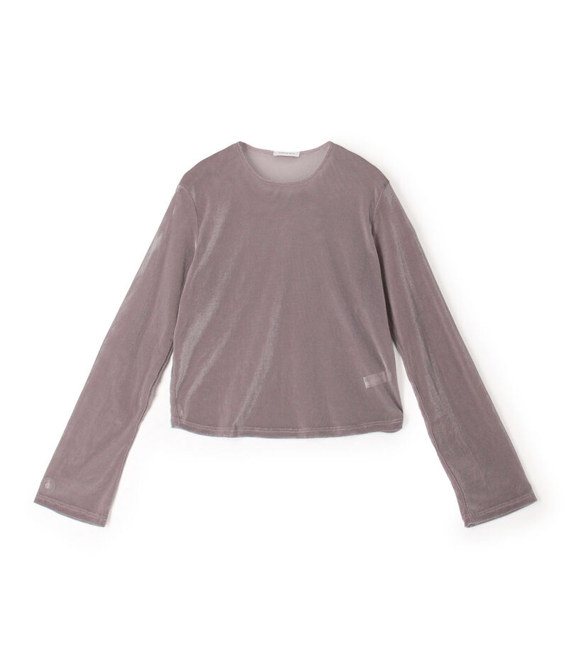 SIMONE WILD MESH VELVET EASY LS メッシュベルベット ロングスリーブTシャツ
