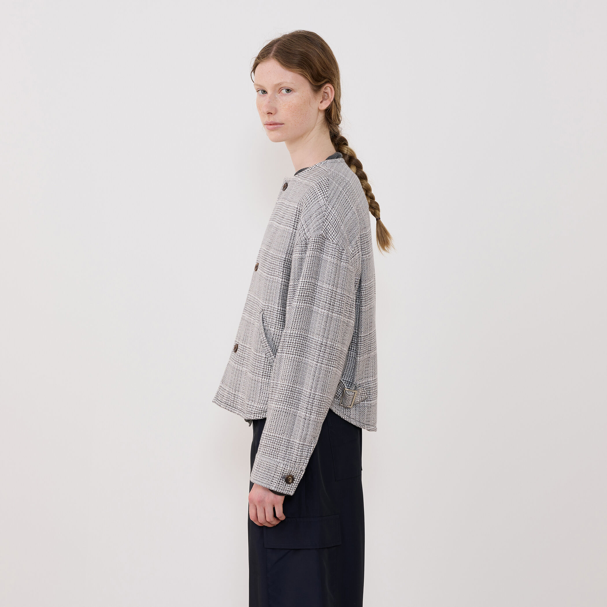 リネアコットンツイード コクーンブルゾン｜トゥモローランド 公式通販