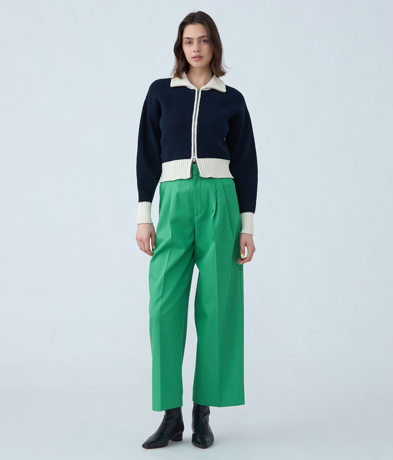 ハイブリッドコットン ジップアップブルゾン｜トゥモローランド 公式通販 