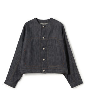 【WEB先行予約】ステイブルーデニム ノーカラージャケット
