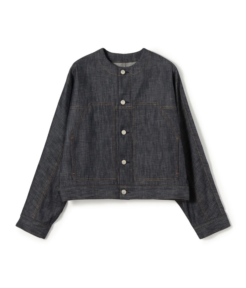 【WEB先行予約】ステイブルーデニム ノーカラージャケット