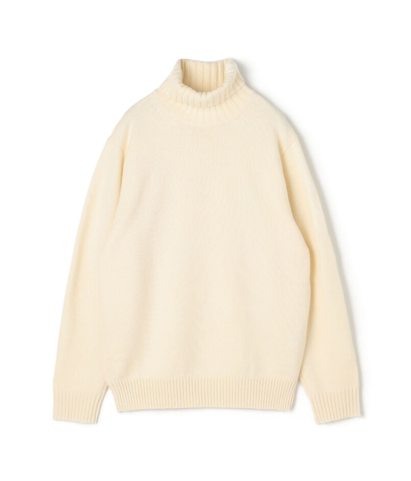 ■TOMORROWLAND TRICOT スーパーファインラムウール タートルネックニット