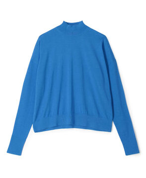 カシミヤシルク モックネックプルオーバー